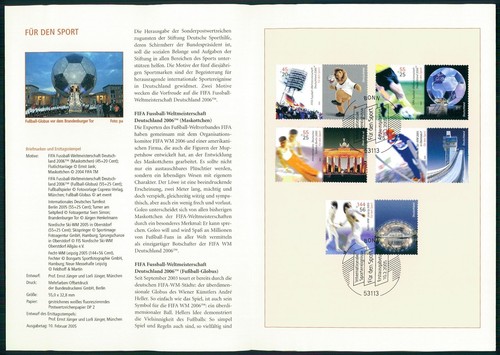 Brd sammelblatt 2005 sport - sammelblatt, 2005/06