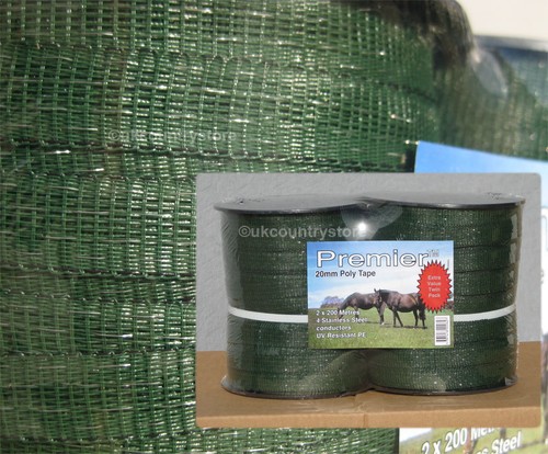 Weidezaunband grün 2 x - 20,
